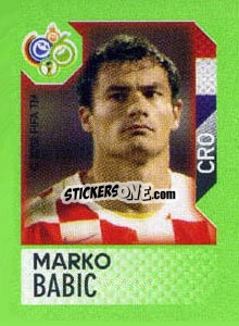 Sticker Marko Babic - FIFA World Cup Germany 2006. Mini album - Panini