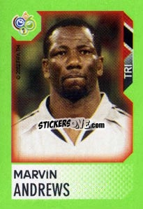 Sticker Marvin Andrews - FIFA World Cup Germany 2006. Mini album n. 73 - Panini