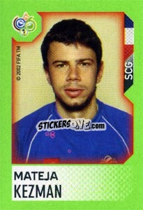 Sticker Mateja Kezman - FIFA World Cup Germany 2006. Mini album n. 120 - Panini