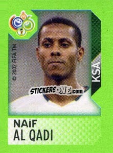 Sticker Naif Al Qadi - FIFA World Cup Germany 2006. Mini album - Panini