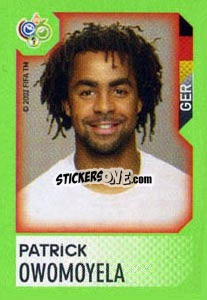Sticker Patrick Owomoyela - FIFA World Cup Germany 2006. Mini album n. 7 - Panini