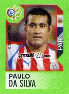 Sticker Paulo Da Silva - FIFA World Cup Germany 2006. Mini album - Panini