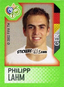 Sticker Philipp Lahm - FIFA World Cup Germany 2006. Mini album n. 9 - Panini