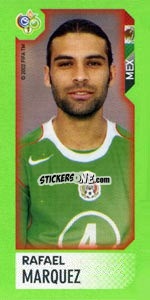 Sticker Rafael Marquez - FIFA World Cup Germany 2006. Mini album n. 137 - Panini