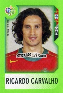 Sticker Ricardo Carvalho - FIFA World Cup Germany 2006. Mini album - Panini