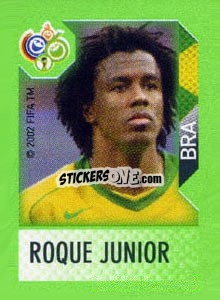 Sticker Roque Junior - FIFA World Cup Germany 2006. Mini album n. 222 - Panini