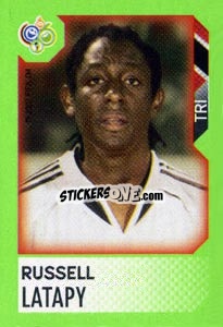 Sticker Russell Latapy - FIFA World Cup Germany 2006. Mini album - Panini