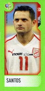 Sticker Santos - FIFA World Cup Germany 2006. Mini album n. 308 - Panini