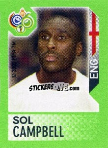 Sticker Sol Campbell - FIFA World Cup Germany 2006. Mini album n. 53 - Panini