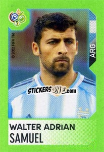 Sticker Walter Adrian Samuel - FIFA World Cup Germany 2006. Mini album n. 94 - Panini