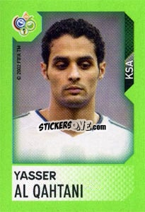 Sticker Yasser Al Qahtani - FIFA World Cup Germany 2006. Mini album n. 318 - Panini