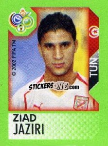 Sticker Ziad Jaziri - FIFA World Cup Germany 2006. Mini album n. 312 - Panini