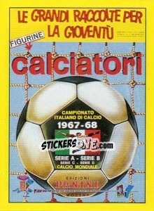 Sticker Copertina Calciatori 1967-68 - Calciatori 1996-1997 n. 7 - Panini