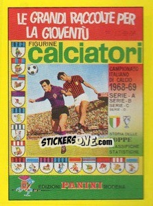 Figurina Copertina Calciatori 1968-69