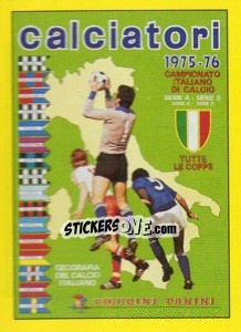 Figurina Copertina Calciatori 1975-76 - Calciatori 1996-1997 - Panini