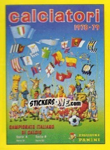 Sticker Copertina Calciatori 1978-79 - Calciatori 1996-1997 n. 18 - Panini