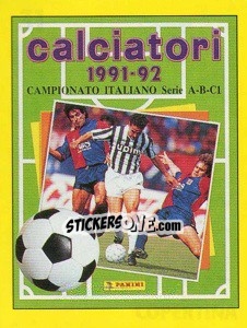 Figurina Copertina Calciatori 1991-92