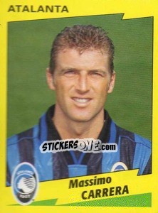 Sticker Massimo Carrera - Calciatori 1996-1997 n. 41 - Panini