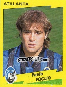 Sticker Paolo Foglio - Calciatori 1996-1997 n. 43 - Panini