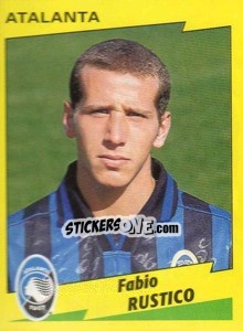 Sticker Fabio Rustico - Calciatori 1996-1997 n. 45 - Panini