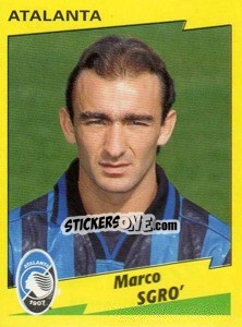 Sticker Marco Sgro' - Calciatori 1996-1997 - Panini