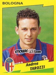 Sticker Andrea Tarozzi - Calciatori 1996-1997 - Panini
