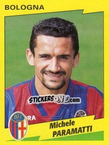 Sticker Michele Paramatti - Calciatori 1996-1997 - Panini