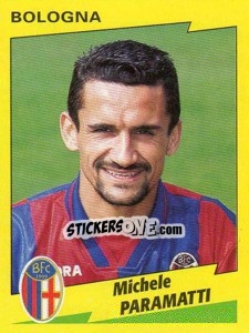 Sticker Michele Paramatti - Calciatori 1996-1997 n. 62 - Panini