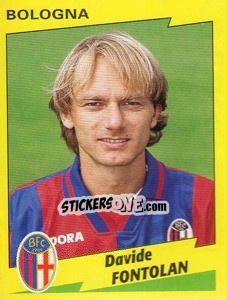 Sticker Davide Fontolan - Calciatori 1996-1997 n. 72 - Panini