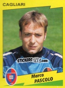 Cromo Marco Pascolo - Calciatori 1996-1997 - Panini