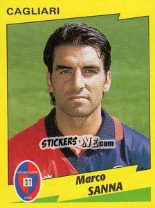 Sticker Marco Sanna - Calciatori 1996-1997 n. 82 - Panini