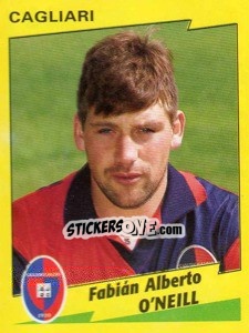 Cromo Fabián Alberto O'Neill - Calciatori 1996-1997 - Panini