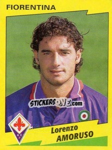 Cromo Lorenzo Amoruso - Calciatori 1996-1997 - Panini