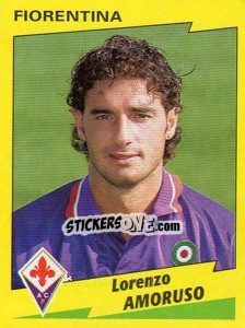 Sticker Lorenzo Amoruso - Calciatori 1996-1997 n. 100 - Panini