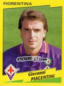Sticker Giovanni Piacentini - Calciatori 1996-1997 n. 104 - Panini