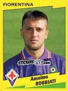Sticker Anselmo Robbiati - Calciatori 1996-1997 n. 107 - Panini