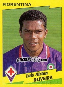 Cromo Luís Airton Oliveira - Calciatori 1996-1997 - Panini