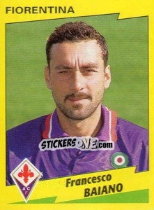 Sticker Francesco Baiano - Calciatori 1996-1997 - Panini