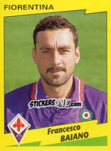 Sticker Francesco Baiano - Calciatori 1996-1997 n. 110 - Panini
