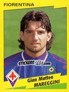 Sticker Gian Matteo Mareggini - Calciatori 1996-1997 - Panini
