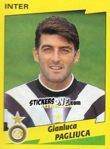 Sticker Gianluca Pagliuca - Calciatori 1996-1997 n. 115 - Panini