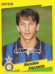 Sticker Massimo Paganin - Calciatori 1996-1997 n. 118 - Panini