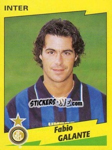 Sticker Fabio Galante - Calciatori 1996-1997 n. 120 - Panini