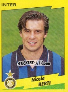 Sticker Nicola Berti - Calciatori 1996-1997 - Panini