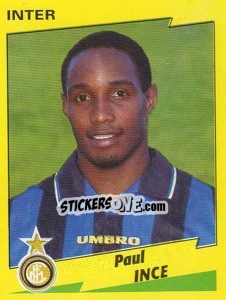 Sticker Paul Ince - Calciatori 1996-1997 n. 123 - Panini
