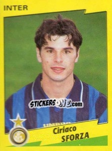 Sticker Ciriaco Sforza - Calciatori 1996-1997 - Panini