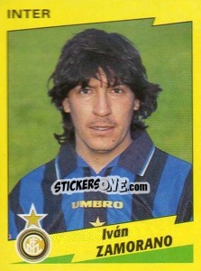 Cromo Iván Zamorano - Calciatori 1996-1997 - Panini