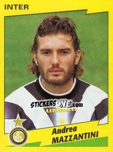 Sticker Andrea Mazzantini - Calciatori 1996-1997 n. 130 - Panini