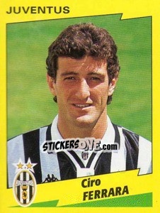 Sticker Ciro Ferrara - Calciatori 1996-1997 n. 136 - Panini
