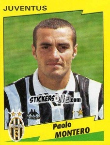 Sticker Paolo Montero - Calciatori 1996-1997 n. 137 - Panini